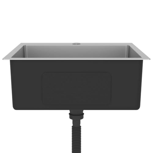 Évier évacuation en forme de X en inox résistant pour cuisine