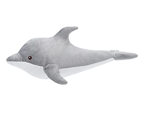 MorisMos Gray Dolphin Stuffed Animal Ocean Animal Dolphin Pillow Plush Toy Gift 23 Inches