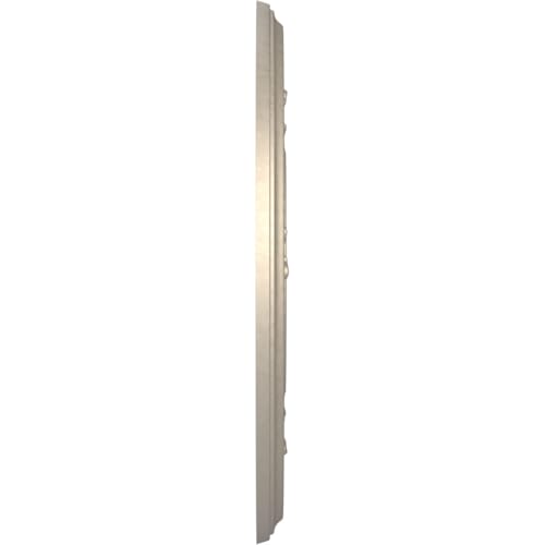Image of Ekena Millwork CMP10BACSV Baltimore Thermoformed PVC Ceiling Medallion (Fits Canopies up to 4 1 /4 inch), 10 inchOD x 3 1 /2 inchID x 3 /4 inchP, Metallic Silver Metallic