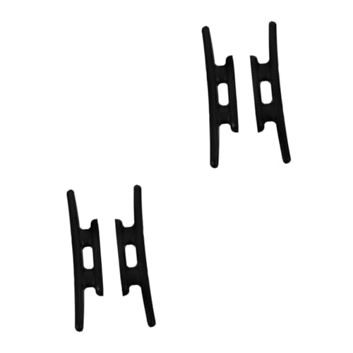 Mikikit 2sets Stainless Boat Cleats Marine Mooring Cleat for Kayak Yacht Sailing Canoe 2pcs*2