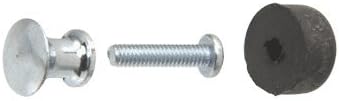 C.R. LAURENCE EP19A CRL Aluminum 1/2" Diameter Aluminum Knobs for Sliding Glass or Panel Doors