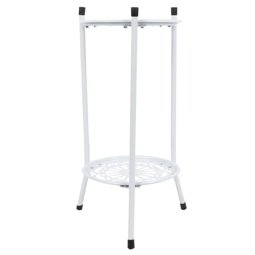 Support de plante en métal à 2 niveaux h50 cm avec plateau amovible de 25 cm - 6