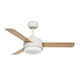 Wattage: 70.0 Leds-c4 klar - Luminaria con ventilador klar 40w blanco antiguo