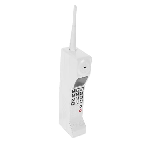 Garneck Vintage Miniature Big Brother Phone Model Retro Cellphone Decor Iron Photo Prop for Home