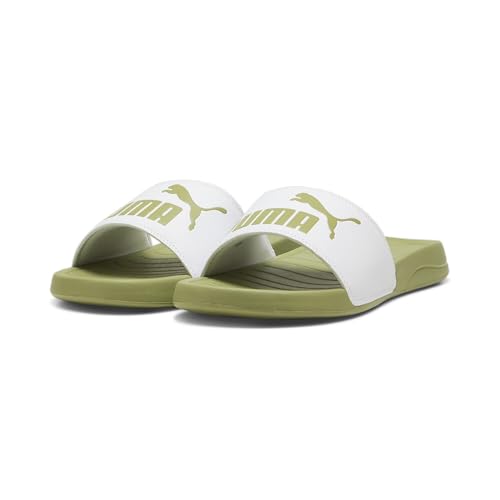 PUMA Popcat 20, Chanclas Unisex adulto, Puma White Calming Green, 42 EU