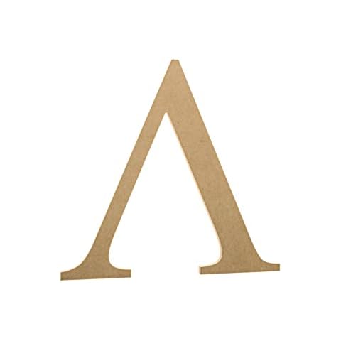 JoePaul's Crafts Greek Wooden Letters - 6" - Lambda - Fraternity/Sorority Premium Unfinished Wood Letters for Wall Decor (6 in, Lambda) Cover