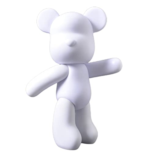 HANDA DIY Painting Fluid Bear Teddy Bear Violent Bear Gloomy Bear Painting Kit Set Creative Home Decorations Handmade Doll Figurine Toys Gift for Birthday Valentines (9.05 inch Bear Mold)