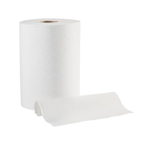Pacific Blue Basic Paper Towel Rolls by GP PRO (Georgia-Pacific), White, 28706, 350 Feet Per Roll, 12 Rolls Per Case