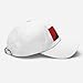 Anarcho Communist Flag Hat - Ancom Embroidered Adjustable Dad Cap - Anarchist Communist Radical Gift White