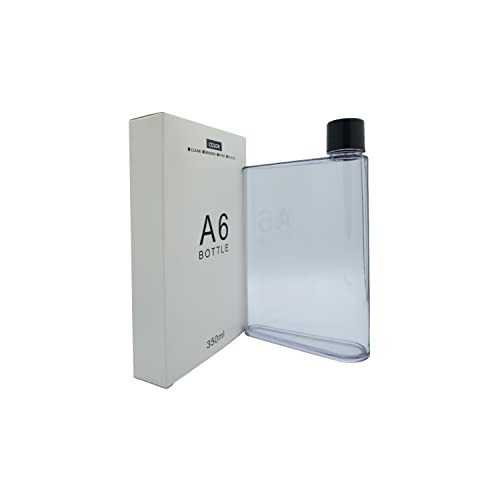 Newcom Portable Stylish Flat BPA-free Drink Bottle/Water Bottle (A6,Clear)