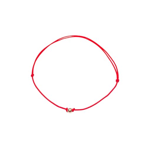 Bracelet cordon rouge or 14k kabbale contre les énergies négatives