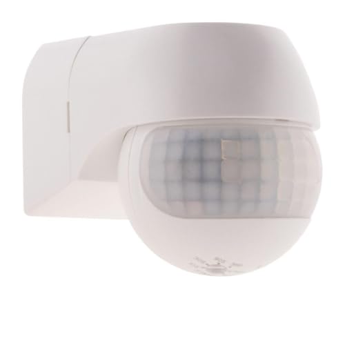 Détecteur de Mouvement orientable et Compact int/ext IP44 - Blanc - Zenitech