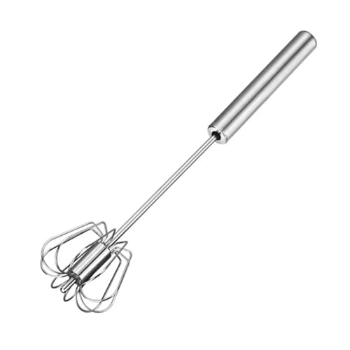 Stainless Steel Semi-automatic Whisk Egg Beater, Handheld