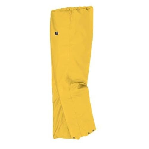 Helly-Hansen Workwear Mandal Waterproof Rain Pants for Men - PVC-Coated Polyester Rain Gear with Comfortable Active Fit - 310 Light Yellow - Small