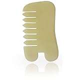 GuaShaco Jade Gua Sha Comb For Hair Scalp - Chinese Scalp Acupuncture