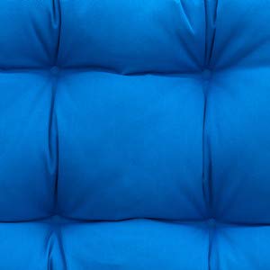 Image of QILLOWAY Indoor /Outdoor Square Seat Patio Cushion - 19-Inches,Pack of 4 (Marine Blue)