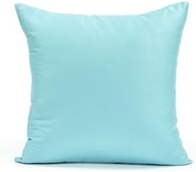 18" X 18" Solid Teal Throw Pillow Cover