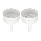PATIKIL Porzellan Büchner-Trichter, 2 Stück Büchner Filter Separations-Trichter Für Labor, Experimente, Weiß, Außendurchmesser 150mm Innendurchmesser 140mm