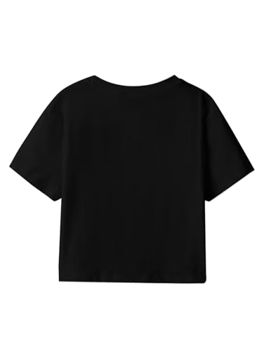 Hilinker Womens Short Sleeve Graphic Crop Tops Vintage Tees Summer Cute T Shirts3