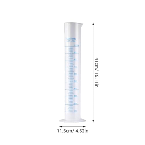 Cilindros de plástico para laboratorio con base pentagonal de 50ml a 1000ml resistentes 2