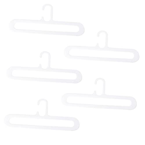 VILLFUL 5pcs Clothes Rack Storage Hook Hanger Coat Hangers Practical Hangers Household Hangers Clothes Hangers Space Saving Hanger Wall Hanging Hooks Clothes Storage Hangers White Plastic