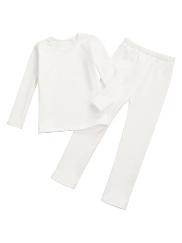 easyforever Kids Girls Long Johns Set Thermal Underwear，long Sleeve Fleece Dance Tops With Leggings Set，moisture-wicking Soft3