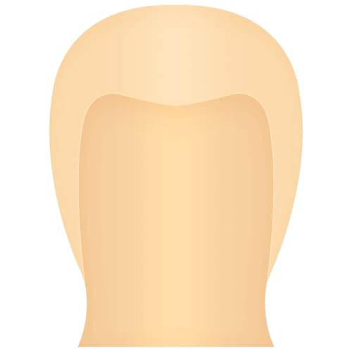 FOMIYES Latex Bald Cap - Realistic Khaki Bald Head Wig Cap for Costumes, Halloween and Theater Makeup (Adult Universal Size)