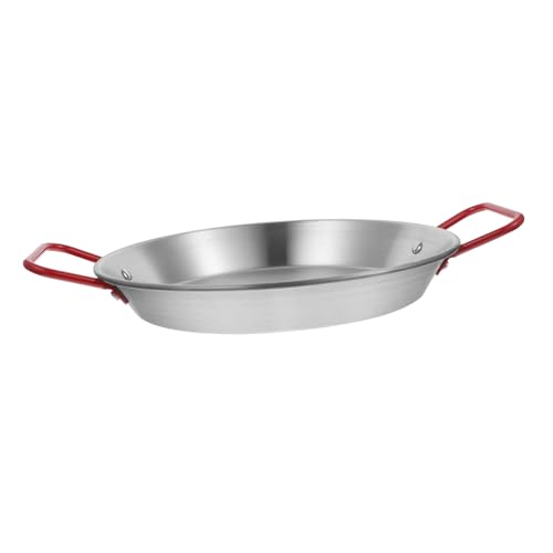 BRIGHTFUFU Stainless Steel Frying Pan Kitchen Gadget for Nonstick Surface for Omelets Spaghetti and Fried Chicken for Home and Restaurant Use