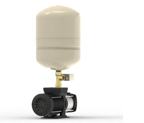 Image of Pressure Booster Pump With 24 liter Tank And fully Automatic pump- GAUR PUMPS -HIGH PRESSURE PUMP (for Bathroom, Car Wash, Gardening, Washing Machine, ETC) (1.5 HP BOOSTER PUMP- (1 TO 7 BATHROOM))