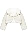 Blulu White Girls Princess Faux Fur Wraps Shawl Flower Girls Bolero Shrug Accessories Princess Cape Party Wedding Dress Up (Style A, M for 4Y - 7Y)