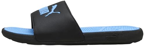 PUMA Sandalias unisex Cool CAT 2.0, color negro y azul claro, talla 48, Puma Negro Team Azul Claro, 46 EU
