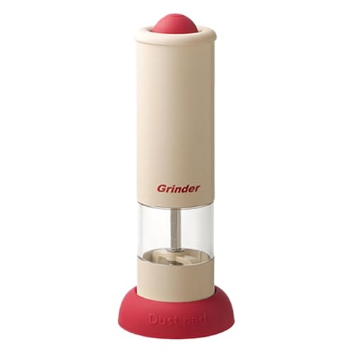 Grinder automático de sal, molinillo de sal eléctrica - Gadget de molino de condimentos de barbacoa - Molinillo automático de molino de pimienta de sal con la cocina ajustable para la cocina