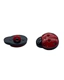 Bouton décoratif en plastique - Coccinelle | Ø 15 mm | Rouge & Noir