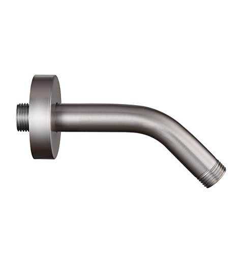 Shower Arm With Flange +Tape,Stainless Steel Shower Head Extension Arm,Wall-Mounted Shower Head Extender Arm For Fixed Shower Head,6 Inch Brushed Nickel #TOP6