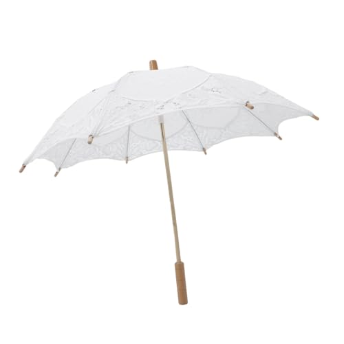 Vintage-Dekorationen Regenschirm, Spitzenschirm, handgefertigter Spitzenschirm, Sonnenschirme for Frauen, großer Vintage-Regenschirm, Hochzeitsschirme, Regenschirmstütze, Hanfu-Brautschirm/1841