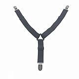 Tobethay Set of 2 Hood Cover Fasteners with Metal Clips，Adjustable Fasteners for Car Hood Cover Wraps