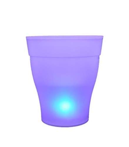 Instapark® Flower Power Color Changing LED Plant Pot White