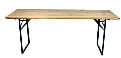 Table de brasserie 220 x 80 cm en bois MALIGI Home MG-CARVI