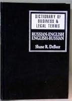 Dictionary of Business & Legal Terms: Russian-English/English Russian 078180163X Book Cover