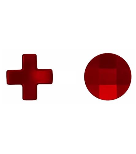 Ceozon 2 Pcs Metal D-Pads Replacement Parts Directional Pad Kits for Xbox One Elite Xbox One Elite Series 2, Xbox Elite 2 Core Controller Button Paddles Accessories (Red)