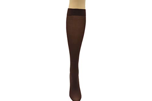 Image of Winterlace Queen Size Trouser Socks Womens 6 Pairs Plus Stretchy Opaque Knee High Wide Calf Nylon Spandex Dress Sock