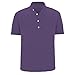 Men's Casual Henley Shirts Short Sleeve Summer Beach T-Shirts Banded Collar Henleys Button Tee Shirt(Purple,4X-Large)