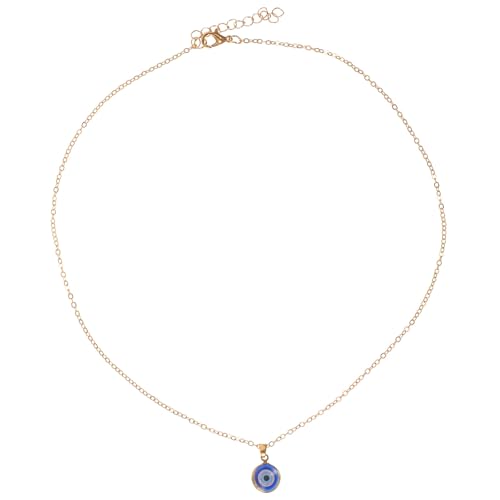 GALPADA Collar Colgante de Ojo Malvado Turco Azul Cadena Dorada Ajustable, Gargantilla de Protección y Amuleto para Mujer, Joyería de Ojos Azules para Suerte y Estilo