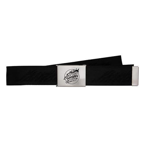 SANTA CRUZ Flame Dot Strip Web Belt Black OS Unisex