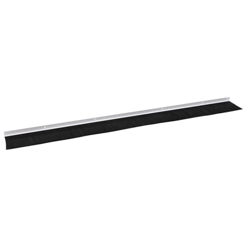 Bas de porte isolant thermique et phonique avec brosse blanche 100cm