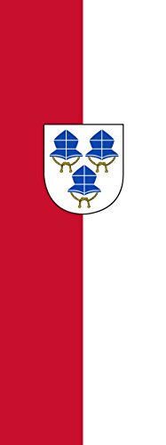 Drapeau Landshut vertical anti-enroulement 400x150cm pour mât sans vent - 2