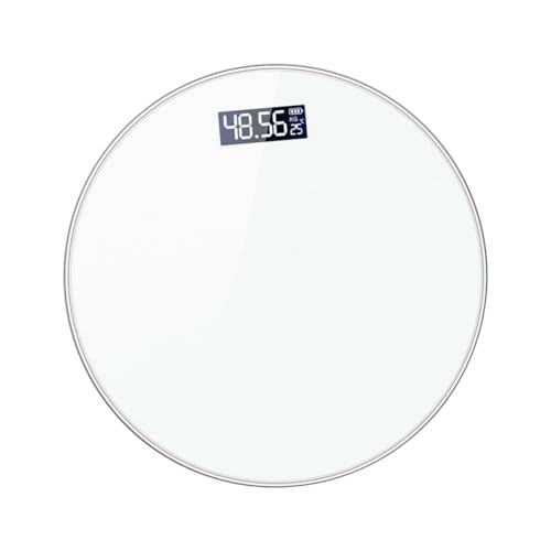 Pèse-personne précis et écologique avec affichage LED balance rechargeable blanche de poids corporel