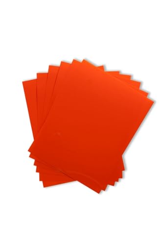 Image of Grafix Shrink Film, Orange Opaque, 8.5 x 11 in, Pack of 50