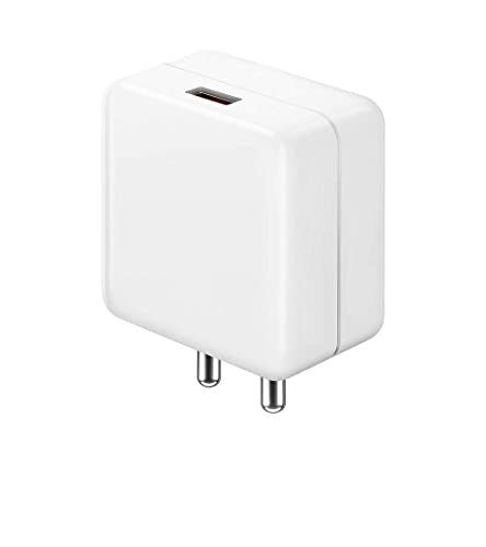 Image of Fast Type-C Charger For Xiaomi Redmi Note 11T Pro+, Xiaomi Redmi Note 11 T Pro Plus Charger Original Adapter Like Qualcomm QC 3.0 Quick Charge Adaptive Fast Charging, Rapid, Dash, VOOC, AFC Charger with 1 Meter Type C USB Data Cable (KT1, White,RED)