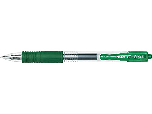 Pilot G2 Bolígrafo Gel Verde 0.5mm Paquete 12 miniatura 2
